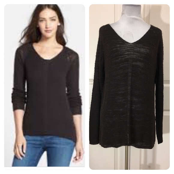 Eileen Fisher Sweaters - Eileen Fisher Slubbed Alpaca Blend V-Neck Sweater